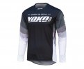 Motokrosový dres YOKO TWO čierno/bielo/šedé S